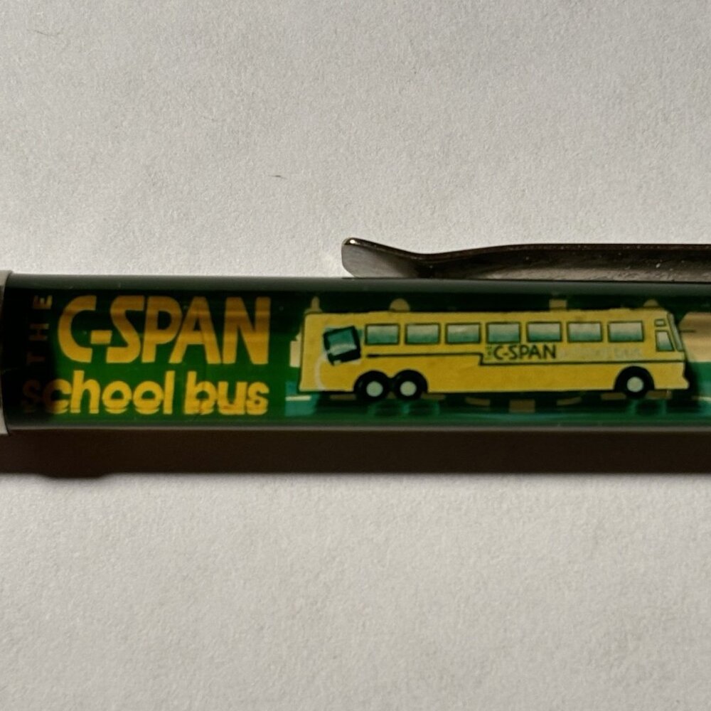 C-Span School Bus Floaty Pen American Politics Government House Senate Vintage